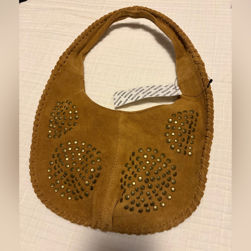 Urban Outfitters Silence + Noise Ivy Studded Suede Hobo Bag